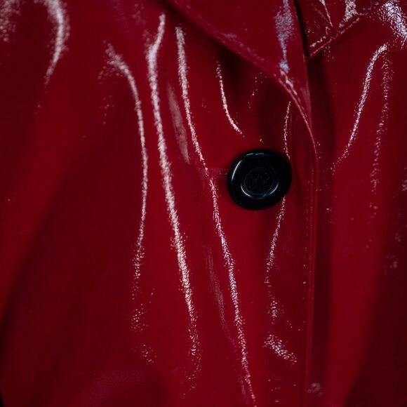 Womens Venezia Polyvinyl red jacket size 14/16 - Picture 4 of 9